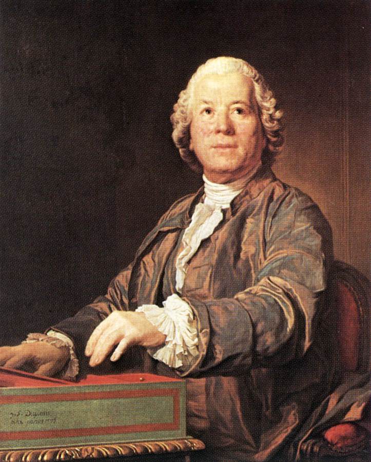 Cristoph Wilibald von Gluck at the Spinet dfg